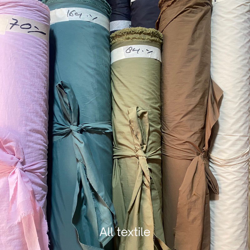 [ kain parasut nylon crinkel ] lembut buat tas jaket waterfroop