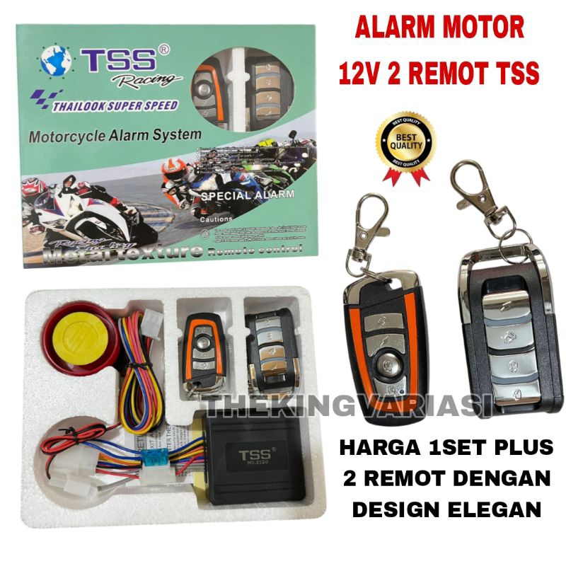 MOTORCYCLE ALARM SYSTERM/ALARM MOTOR/KUNCI MOTOR ALARM SISTEM/KUNCI REMOT MOTOR UNIVETSAL TSS/ALARAM
