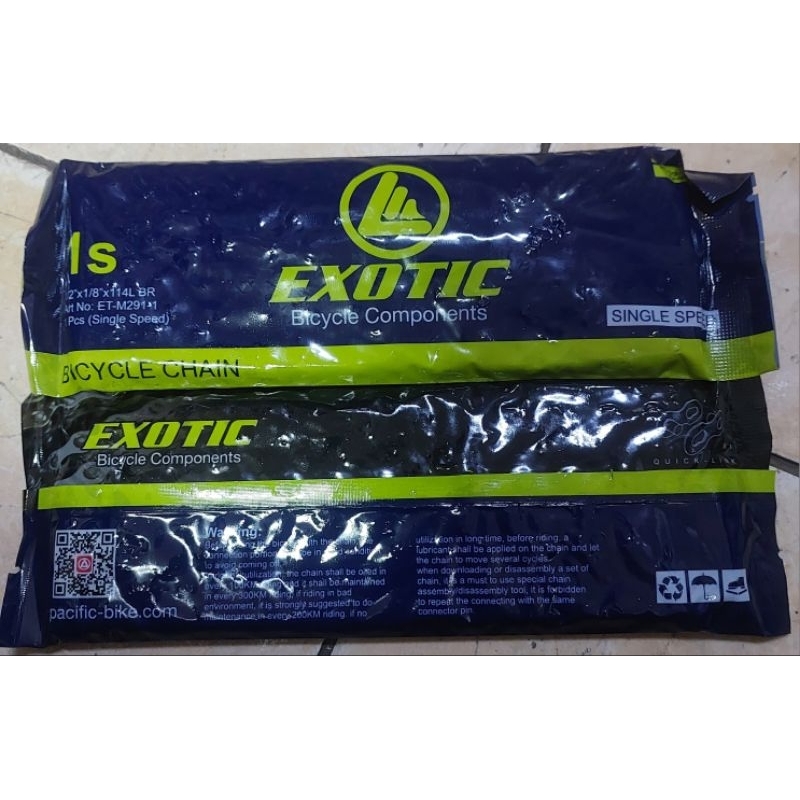 Rantai sepeda 1 speed merk Exotic