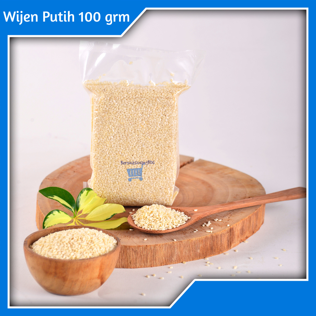 

White Sesame Seed Raw 100 gr / Biji Wijen Putih Mentah 100 gr