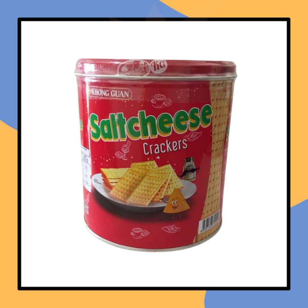 

Khong Guan Saltcheese Crackers 336gr Biskuit Mentega Keju Krakers Khongguan Kemasan Kaleng