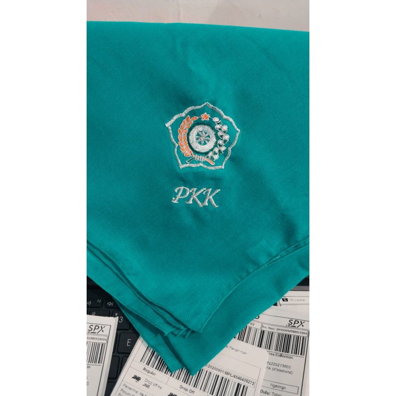 Jilbab Bordir Loggo PKK