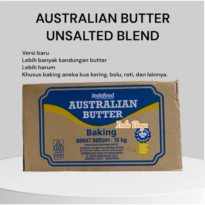 

KARTONAN Australian Butter Unsalted Baking 10 kg