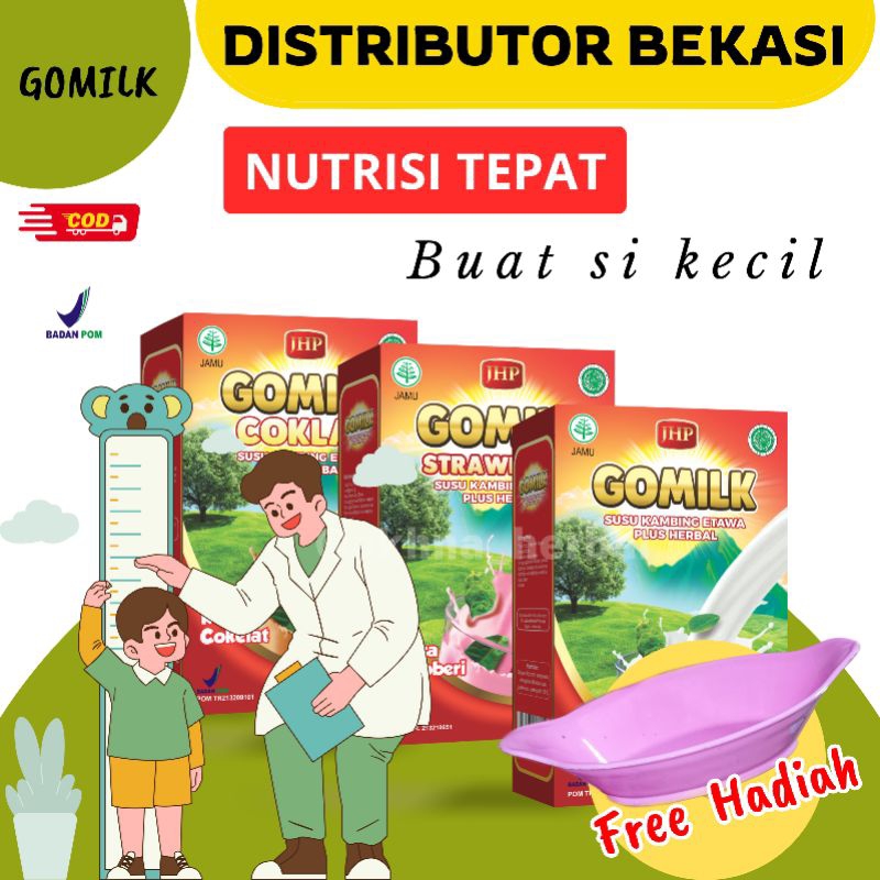 

[BISA COD + GARANSI] SUSU GOMILK 1 BOX KEMASAN 200 GRAM | ANAK ANAK AKTIV SEHARIAN