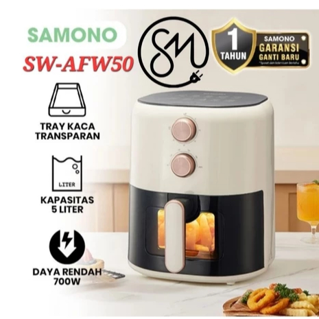 Air Fryer Samono SW-AFW50 5 Liter Low Watt / Air Fryer Low Watt