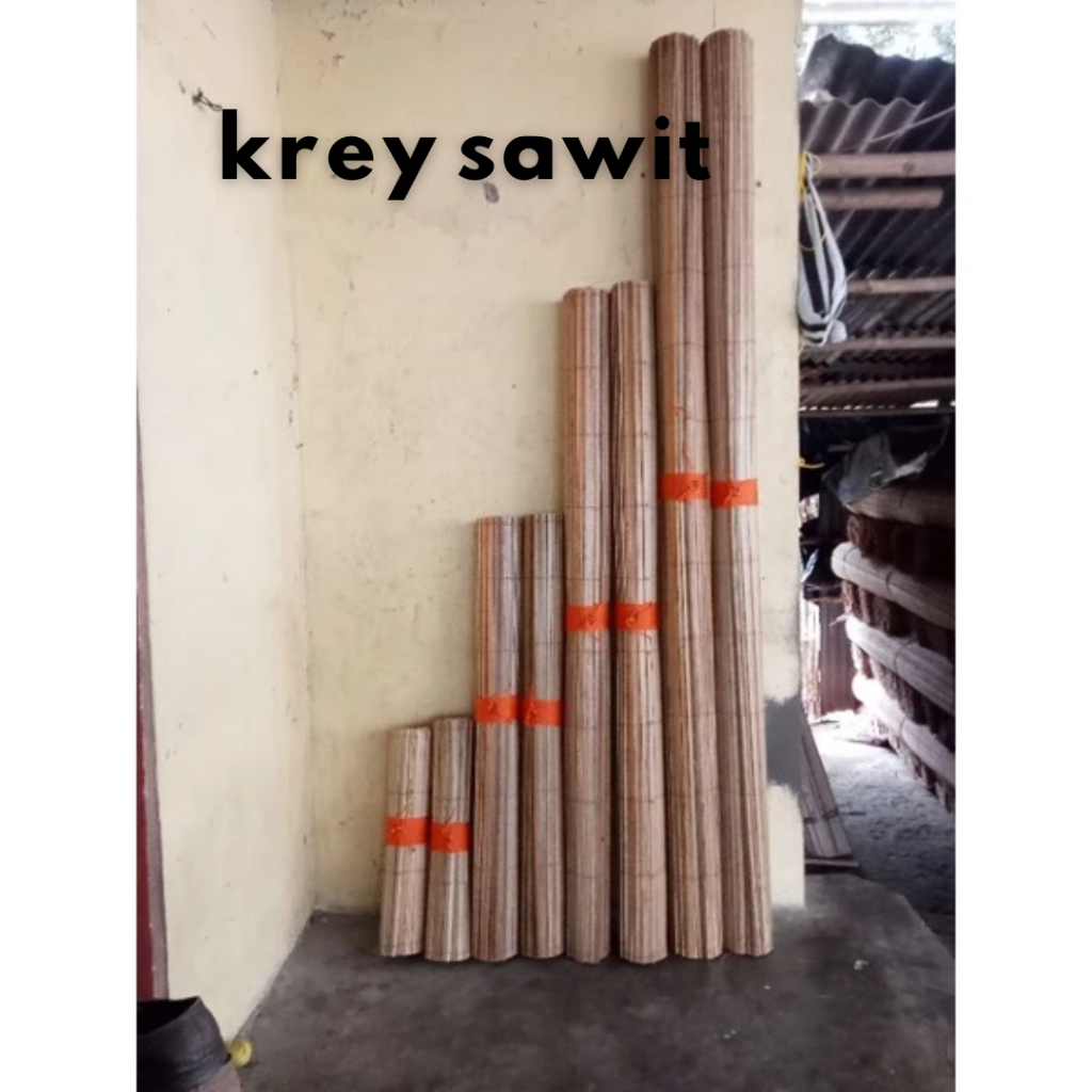 (SAWIT) Tirai SAWIT BAMBU Gulung Outdoor Anti Air / Tirai Bambu Gulung Outdoor Anti Air