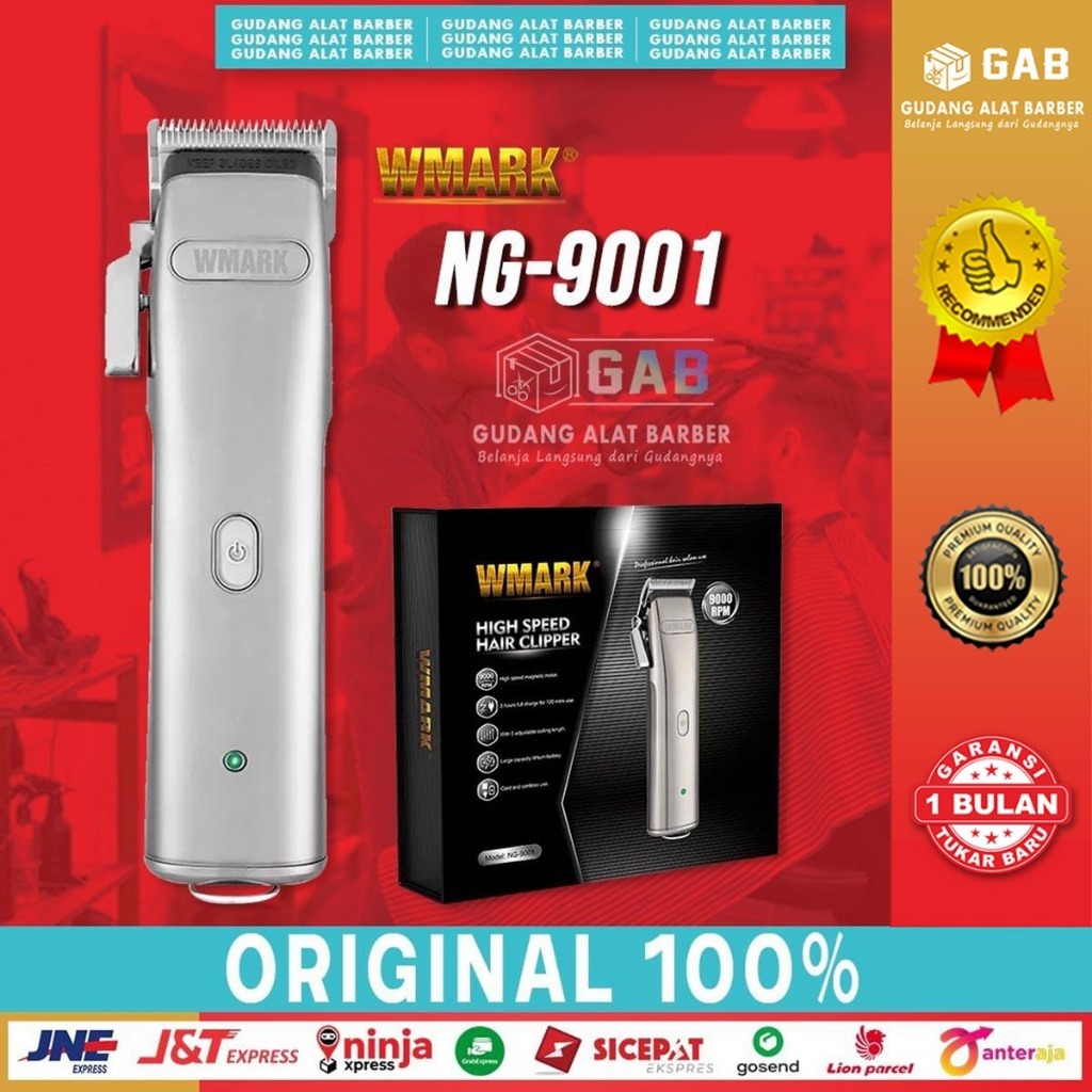 Hair Clipper Wmark NG 9001 Alat Cukur Elektrik Pangkas Rambut Barbershop 9000 Rpm