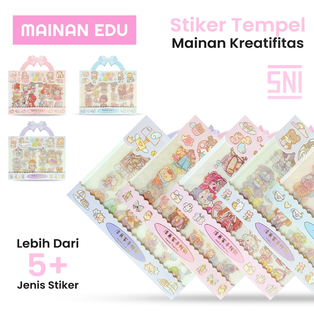 

Stiker Lucu Cewek Korea – Hand Taping Set Stiker Karakter Imut Mini Pack