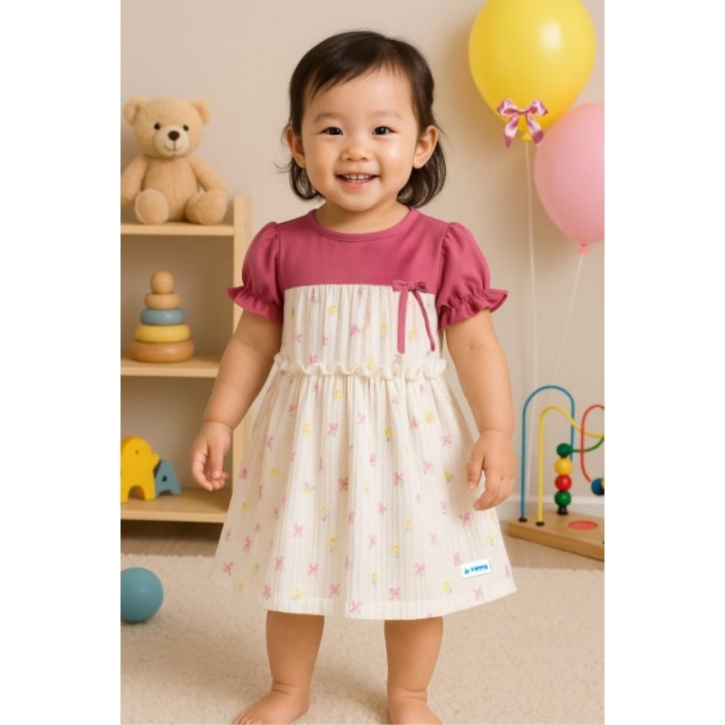 ZANNY KIDS- DRES anak perempuan motif kekinian,ala ala Korea,DRES masakin,dres