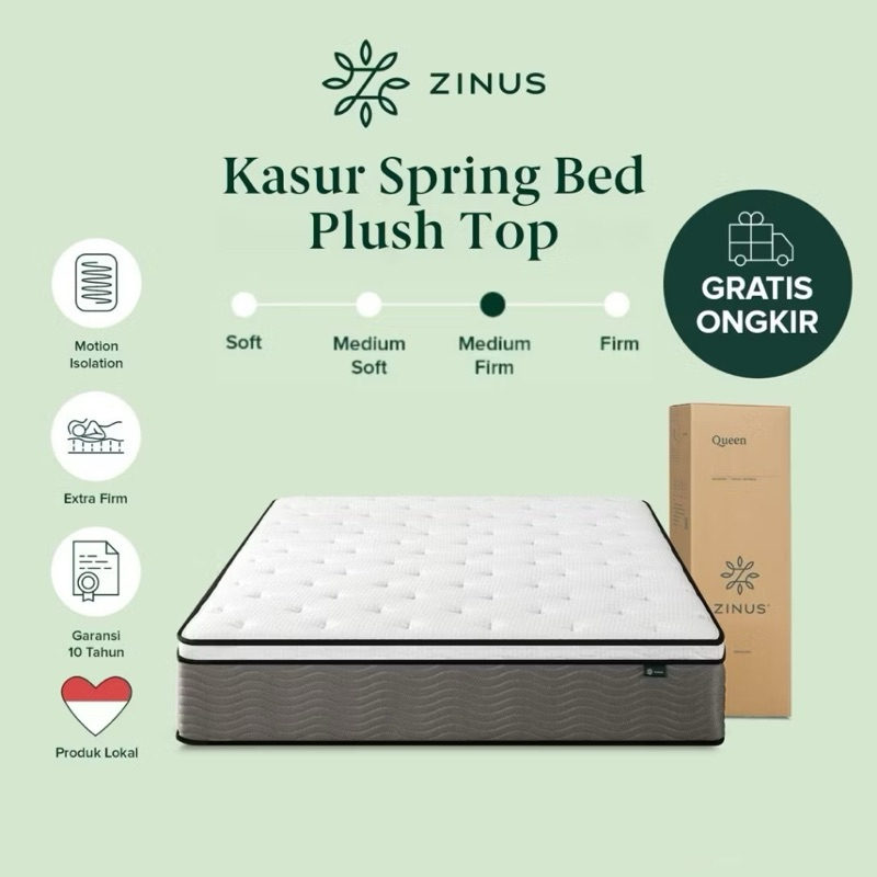 SPRING BED ZINUS Deluxe Queen