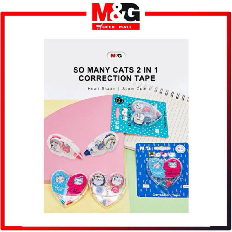

M&G Correction Tape So Many Cat 2pcs / tipe x kertas