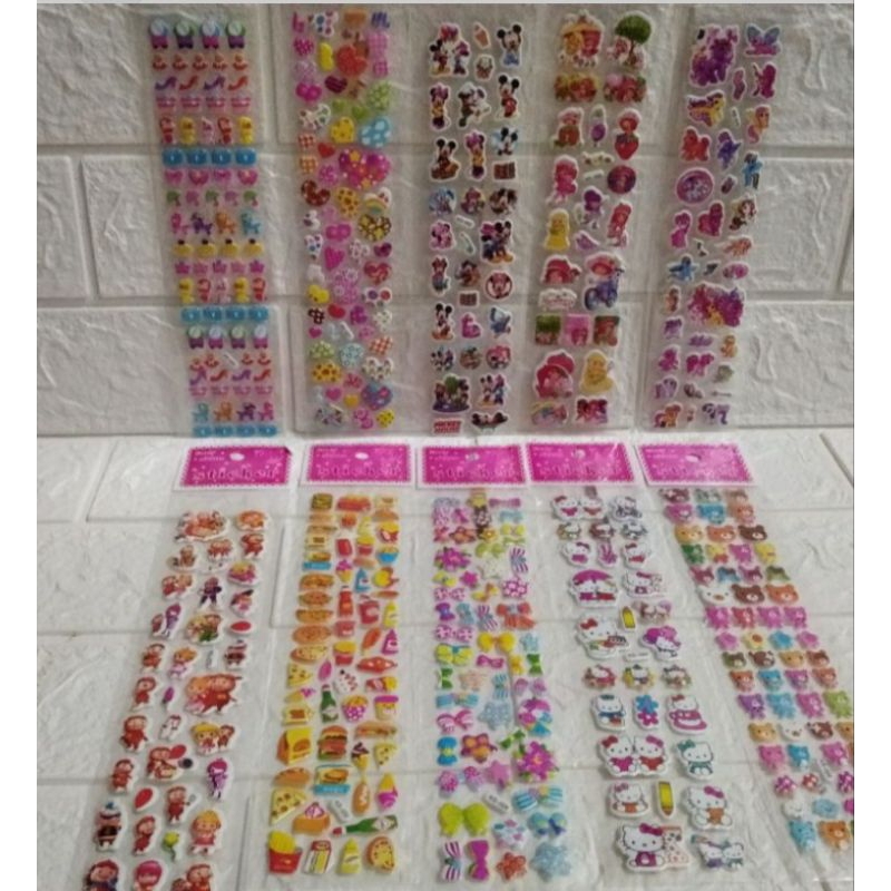 

J ( J16 ) STIKER KARAKTER KARTUN TIMBUL /STICKER MOTIF LUCU / DEKORASI