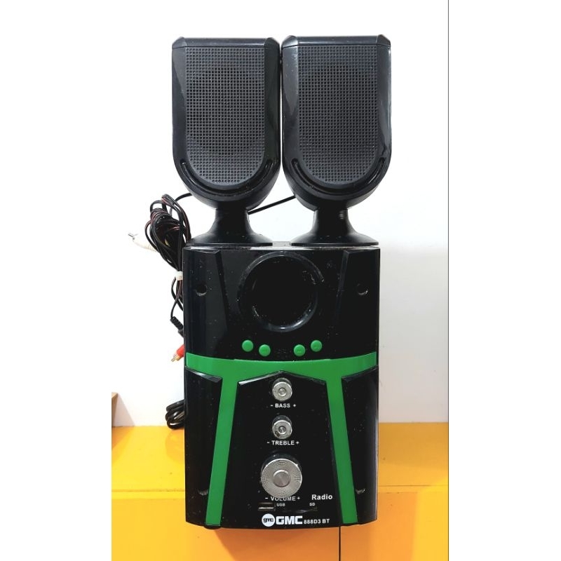 BEKAS Speaker Aktif GMC 8888D3 1 set Minus Bass Suka ngadat