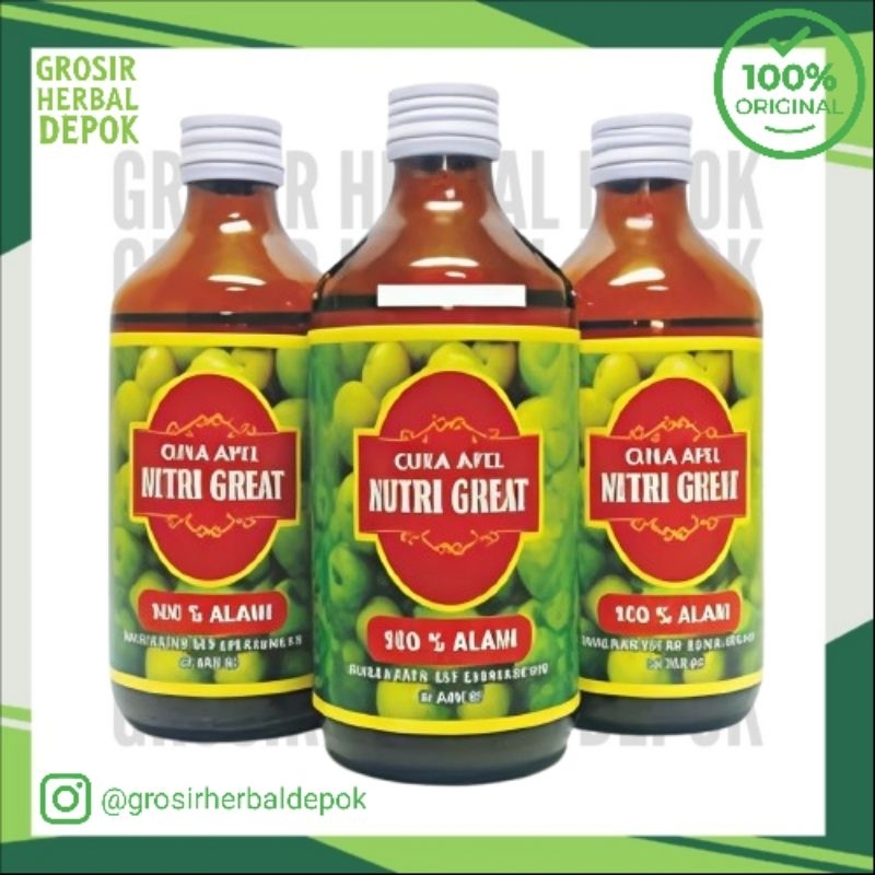 

Cuka Apel Nutri Great 300ml – Turunkan Berat Badan & Sehatkan Pencernaan