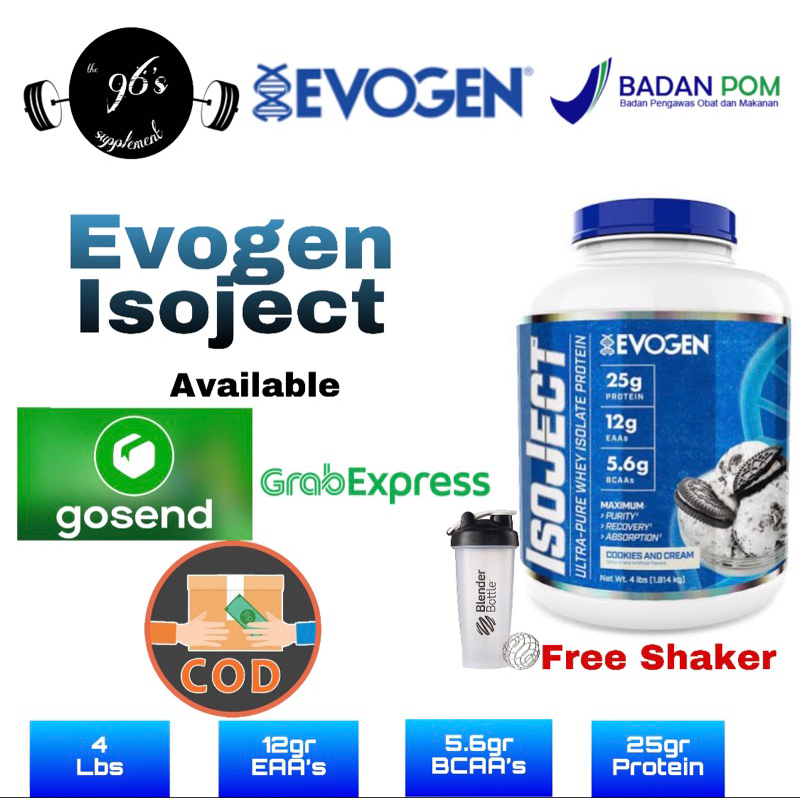 Evogen Isoject 4lbs Ultra Pure Whey Isolate Protein BPOM