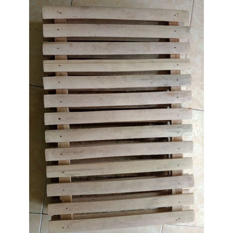 TERMURAH:Alas Kandang Kelinci  Footrest Alas Kandang Kelinci Bambu uk, / 60x40cm / Alas Kandang Keli
