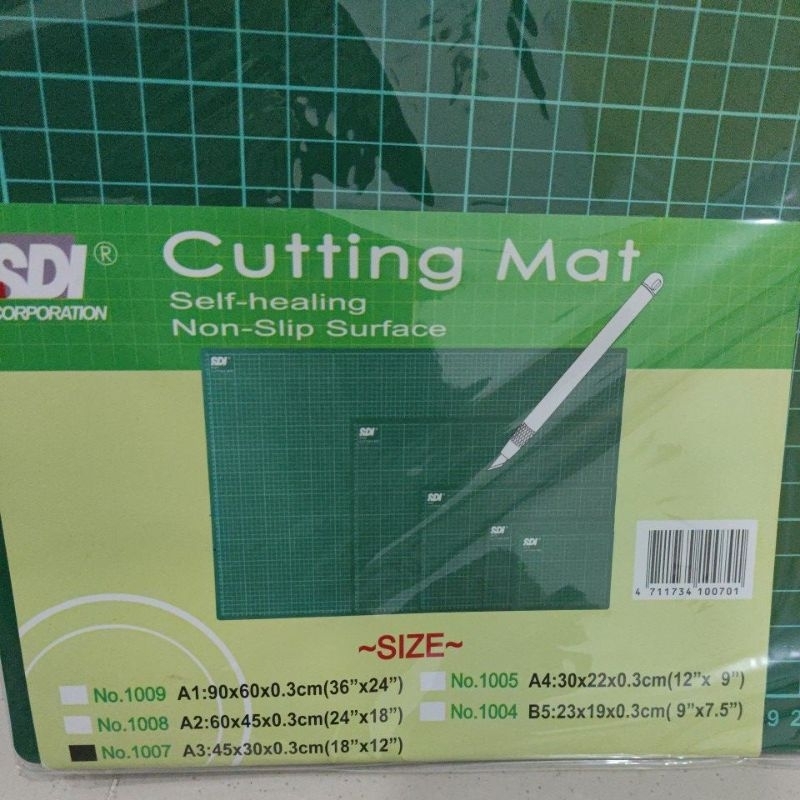 

SDI 1007 Alas Potong A3 ( 18" x 12" ) Cutting Mat A 3 ( 450mm x 300mm )
