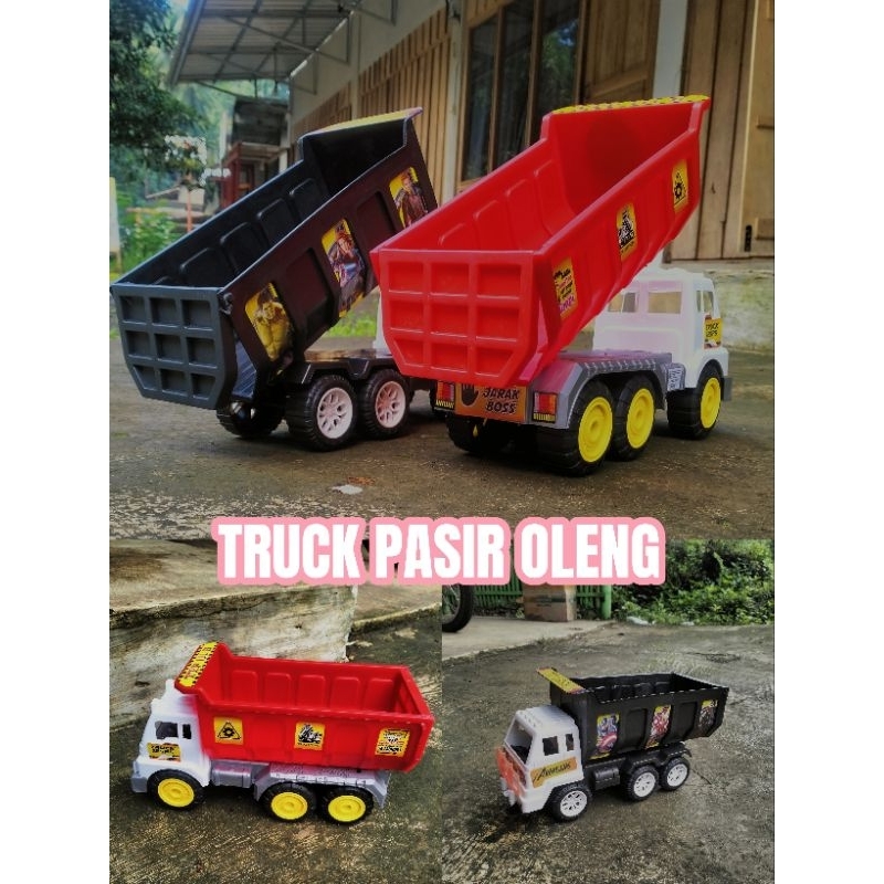 TRUCK PASIR OLENG MAINAN ANAK PLASTIK / TRUCK DUMP OLENH MAINAN ANAK