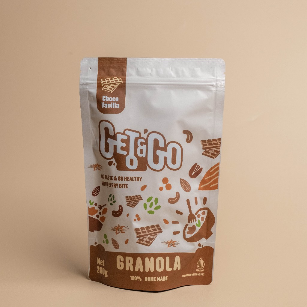 

Get and Go granola coklat 200 g - choco granola sereal granola cereal healthy snack crunchy granola