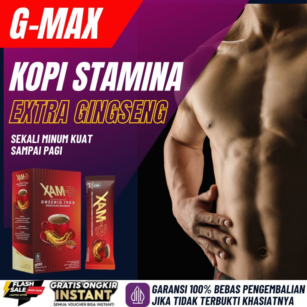 

GMAX COFFE kopi penambah stamina pria