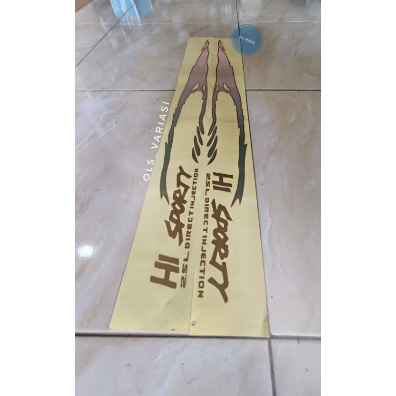 Stiker striping body isuzu panther Hi sporty / sticker minibus panther Hi sporty / stiker isuzu pant