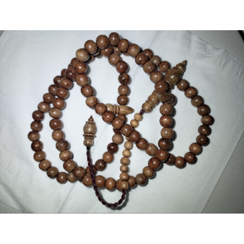 Tasbih keramat bertuah aktif kayu semar ngurak asli natural