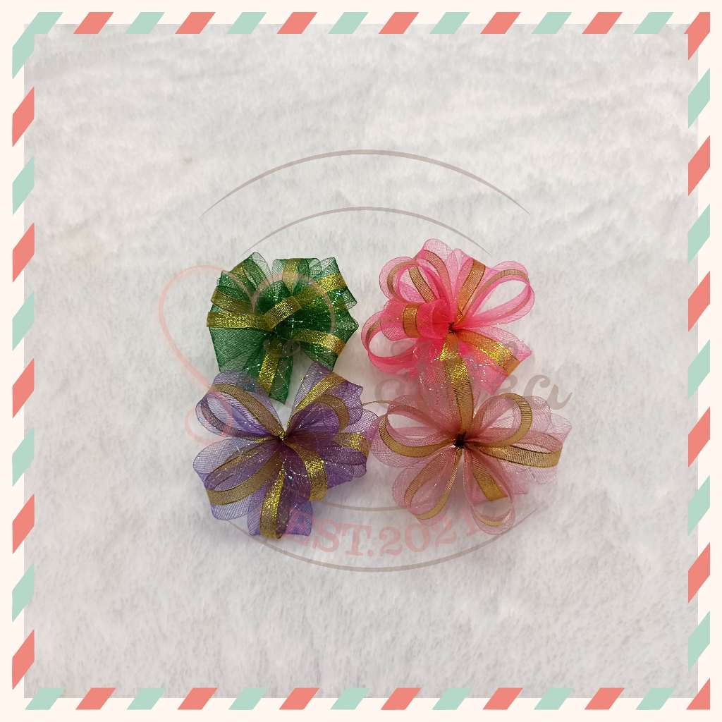 

Pita kado, Pita sedang medium, pita pompom, pita senar, pita jadi siap pakai