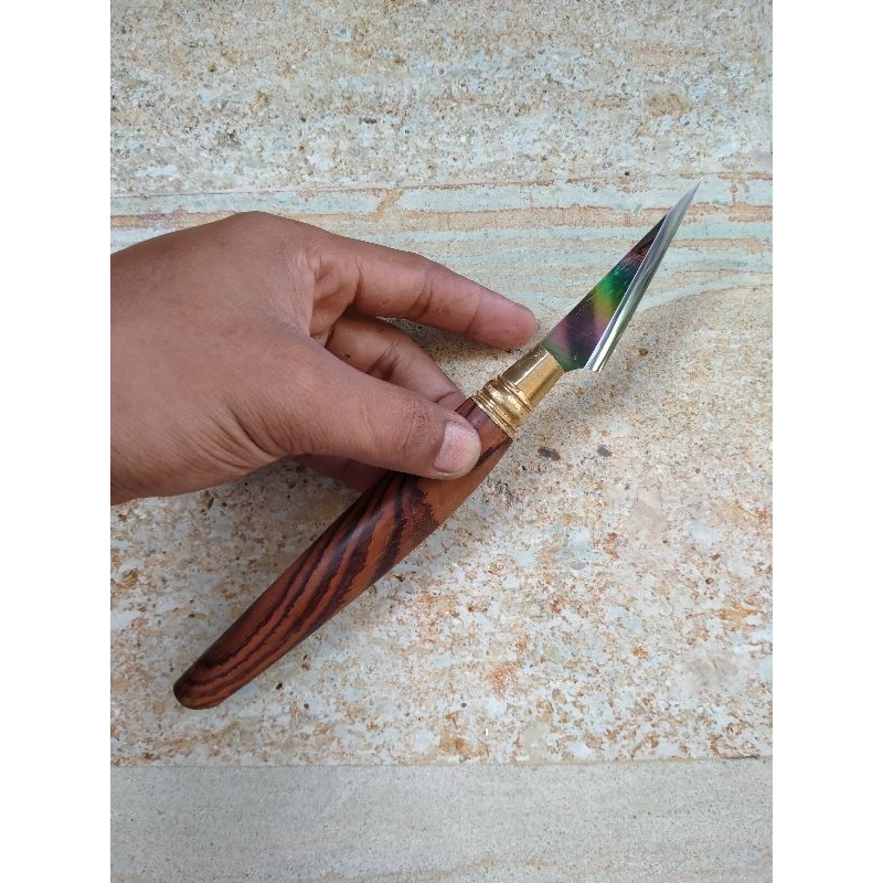 Mutik Baja Pelangi Super Tajam . Tiuk Layangan Bali Kualitas Super . Pisau Rot Bambu Layang layang