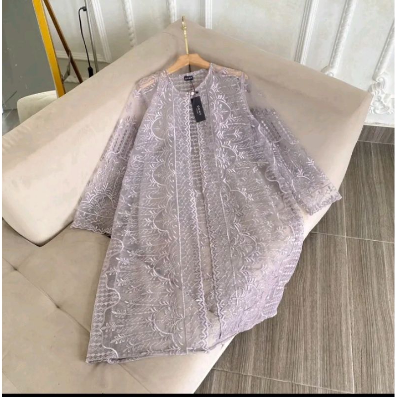 Cuci Gudang Atasan Tunik Wanita Cantik Viral 2025 Full Brokat Cantik Elegan