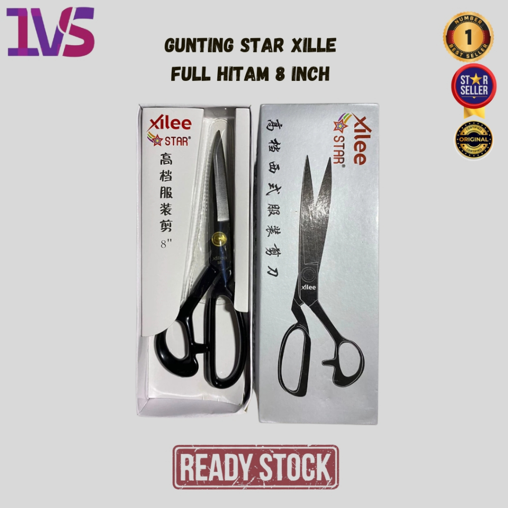 

Gunting Star Xille Full Hitam 8 Inch Original Product