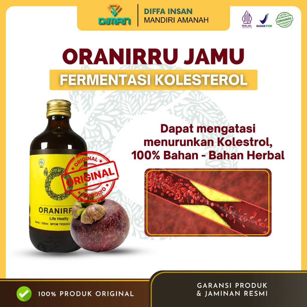 

Minuman ORANIRRU(Jamko) Jamu Kolesterol Ampuh 100% Original HALAL BPOM