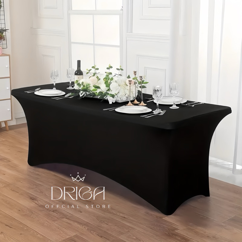 Cover Sarung Meja Kotak Persegi Model Ketat Ibm