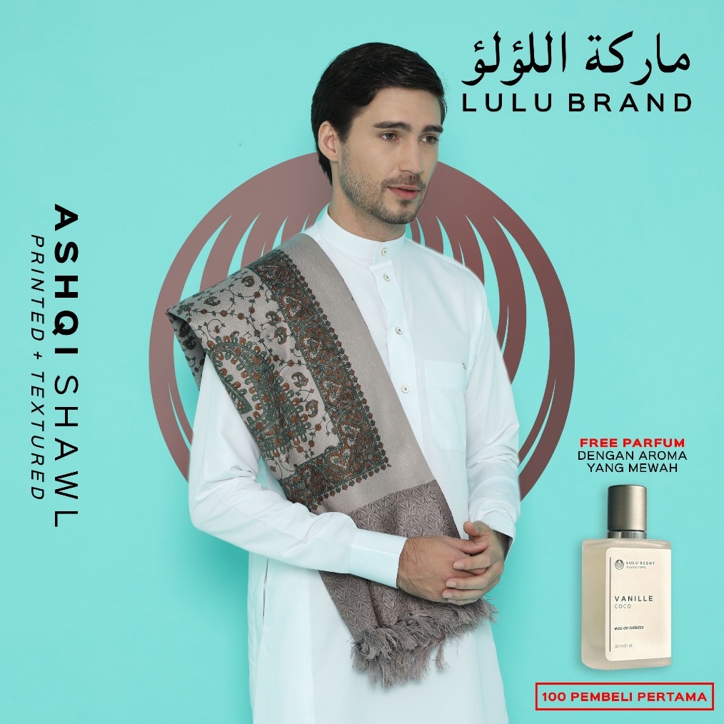 KODE F98C Sorban Kashmiri Print Rida Printing Surban Premium Import Arab LULU BRAND 196 Ashqi Free P