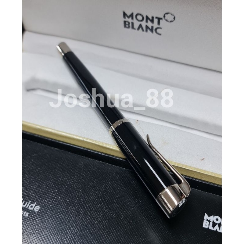 

Ballpoint Pulpen Mont Blacn Rollerball Hitam Klip Silver Super High Premium Quality