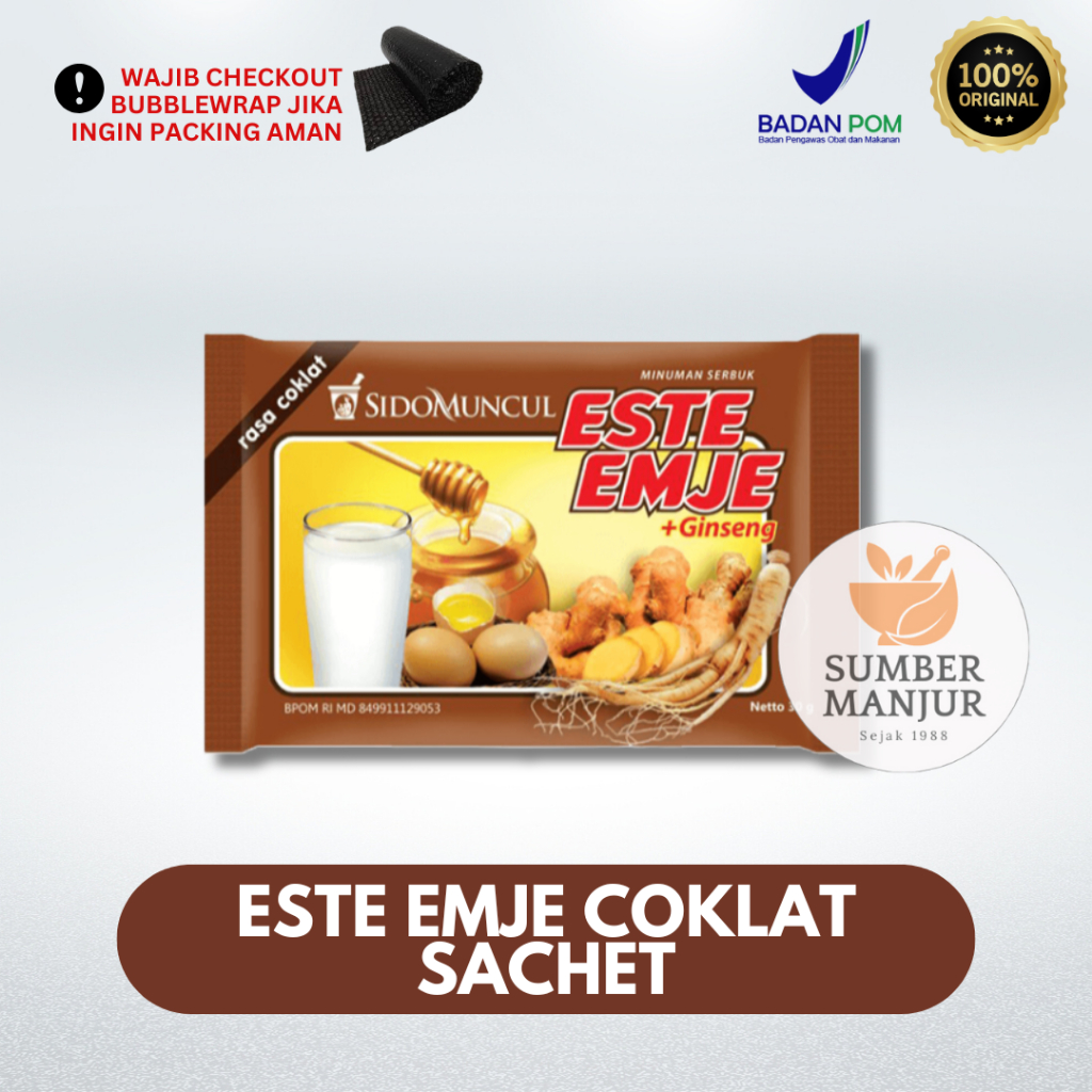 

STMJ ESTE EMJE SACHET / RASA COKLAT