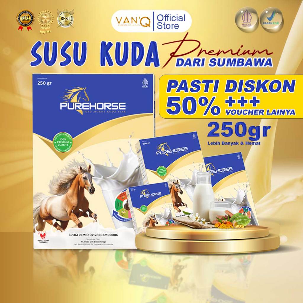 

Pure Horse Susu Kuda 100% Asli Sumbawa Kemasan 250gr Atasi Rematik dan Asam Urat