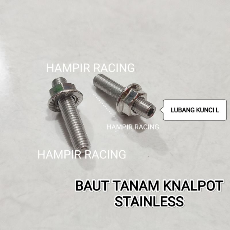 [PROMO] BAUT L TANAM KNALPOT DRAT 12 BAUT TANAM KNALPOT NINJA R RR SS F1ZR RX KING RXS RXZ RGR BAUT 