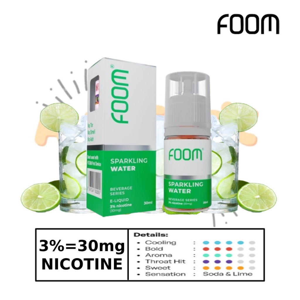 FOOM LIQUID BEVERAGE SERIES SPARKLING WATER SALTNIC 30ml