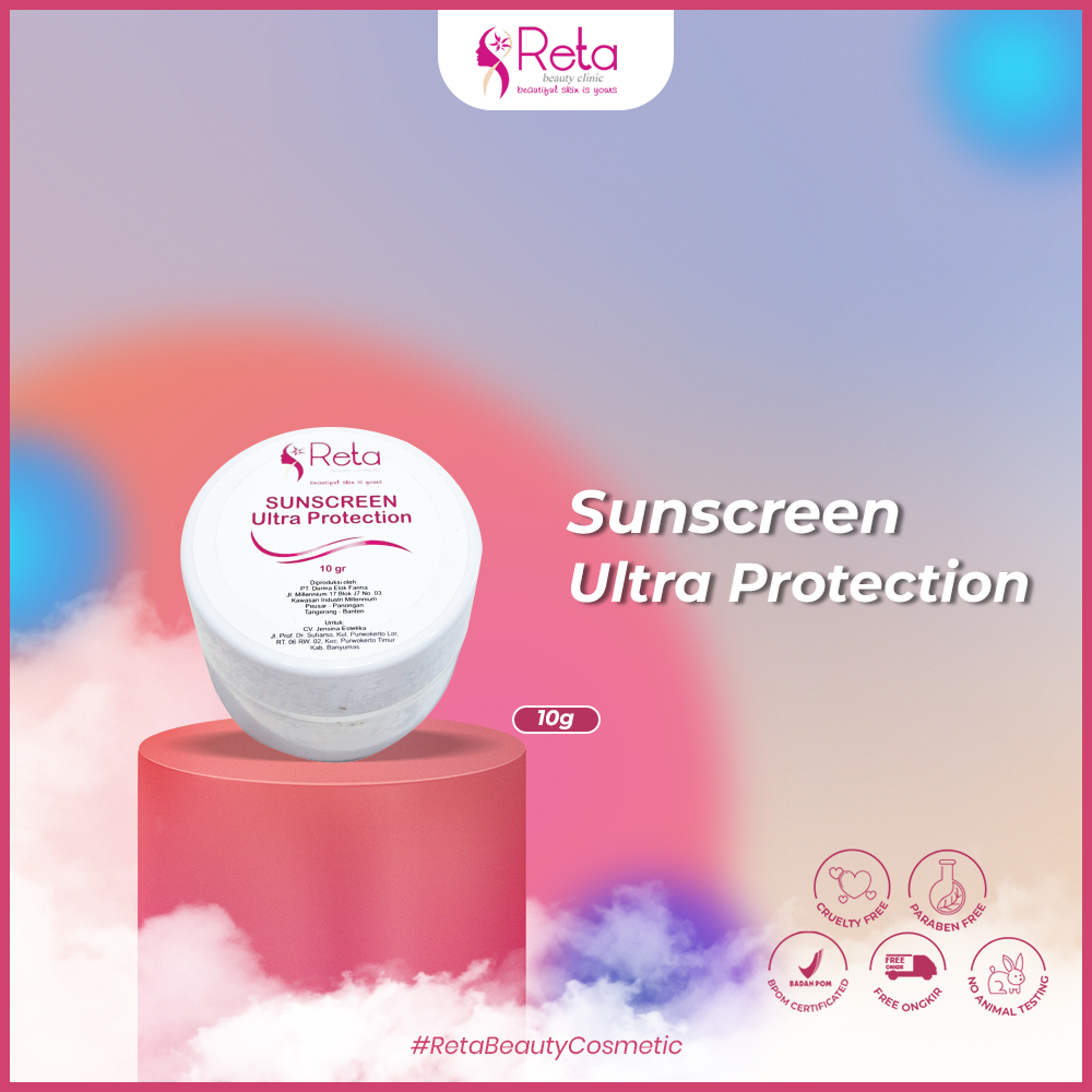 Sunscreen Ultra Protection/reta beauty clinic/sunscreen/sunscreen wajah/uv protection/