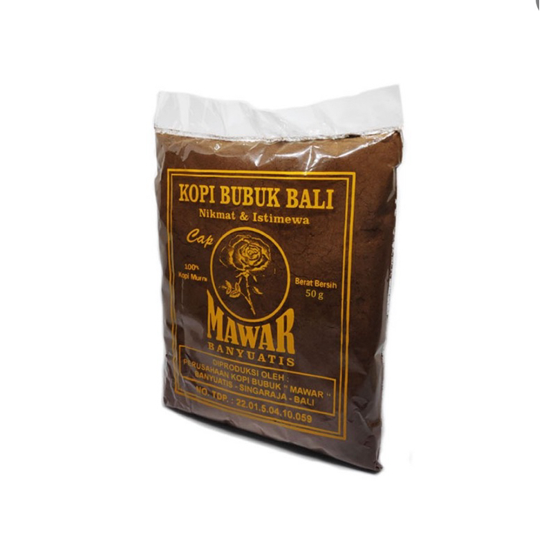 Kopi bubuk bali asli cap mawar