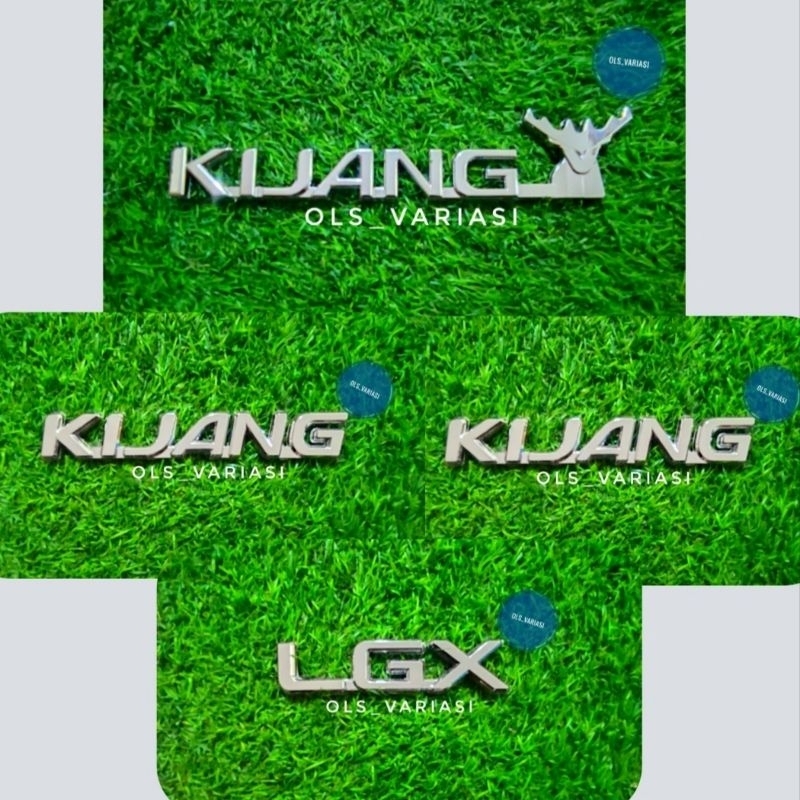 Emblem logo tulisan kijang kapsul / Emblem logo tulisan kijang kapsul LGX / Emblem Kijang / emblem k