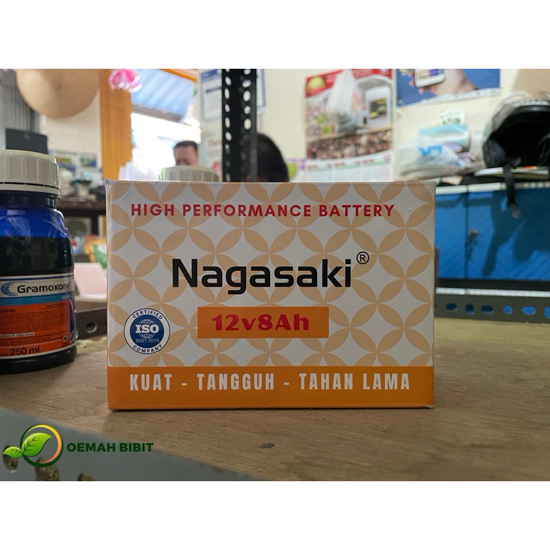 Baterai Litium Aki Kering Sprayer Elektrik UPS Nagasaki 12 V 8AH