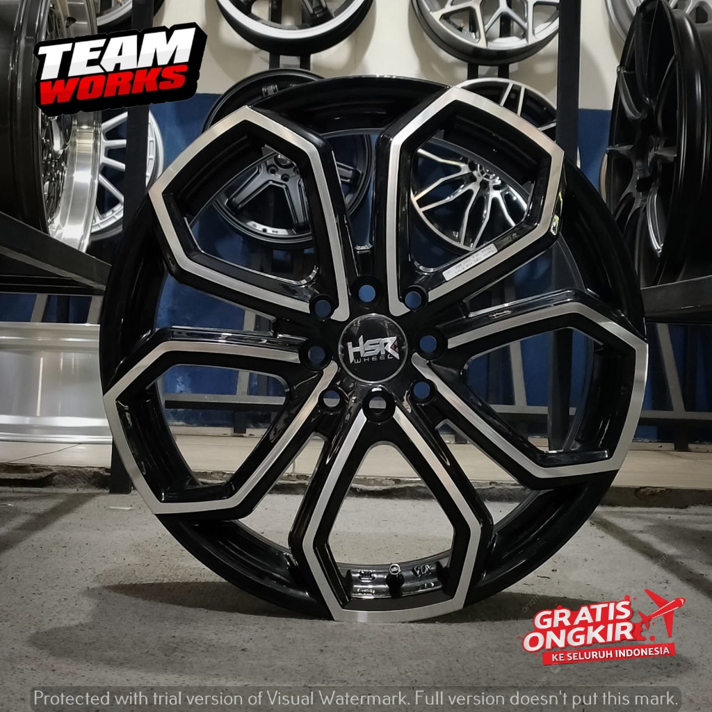 PROMO VELG MOBIL RING 17 RAIZE XENIA VINFAST AVANZA YARIS HSR YUNIKU LEBAR 7 BLACK CHROME
