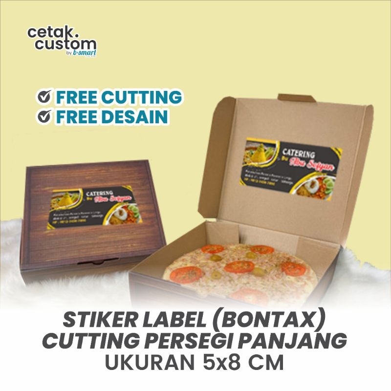 

Sticker Label cutting chromo,isi 50 pcs ukuran 4x5