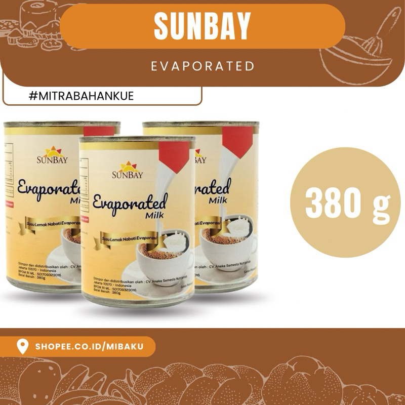 

Sunbay Evaporated Filled Milk 380g | Susu Evaporasi untuk Masakan & Minuman