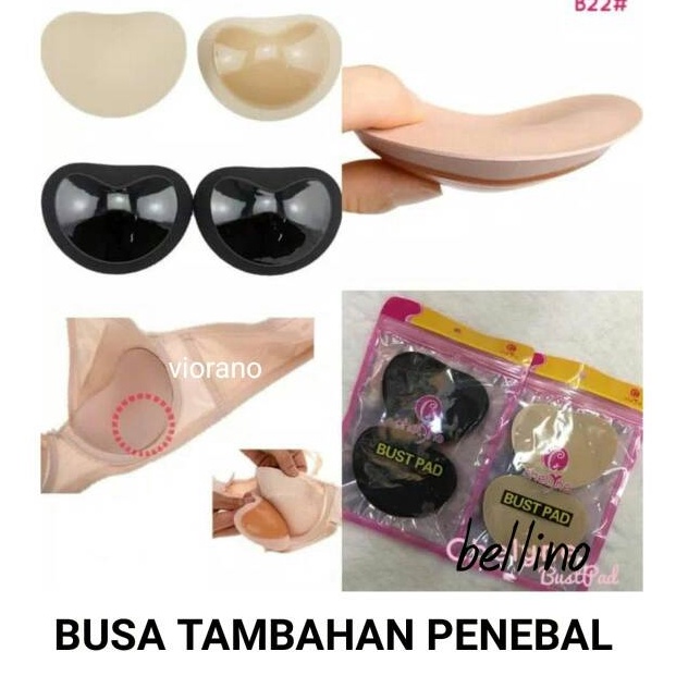 KODE Y44E Bush Pad Wanita Penebal Bra Busa Tambahan Bh Dengan Perekat Busa Tebal Bahan Silikon Model