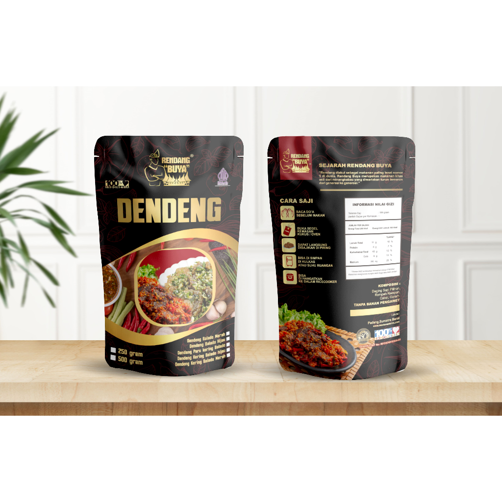 

Rendang Buya - Dendeng Balado Merah 250gr Langsung Santap Praktis Asli Padang