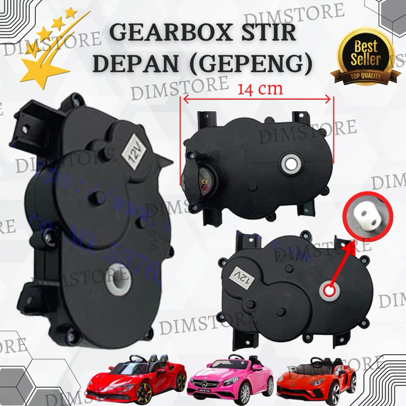TERBAIK GEARBOX STIR MOBIL MAINAN AKI ANAK GEARBOX STIR SET MODEL GEPENG 12 VOLT