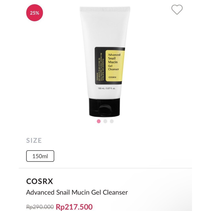 Preloved COSRX Facewash Snail Mucin