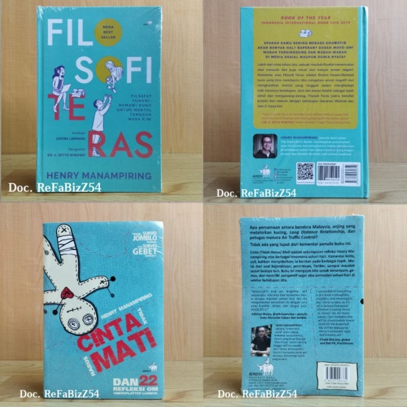 Filosofi Teras Filsafat Yunani Romawi kuno Dan Buku Henry Manampiring lainnya